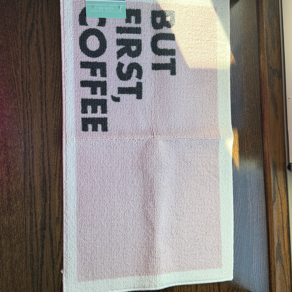 But first coffee accent rug - Picture 2 of 7